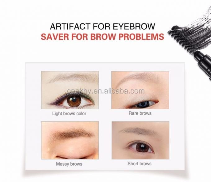 Crayon de sourcils à double tête imperméable à l'eau mince fonction garantie maquillage de sourcils beauté 1