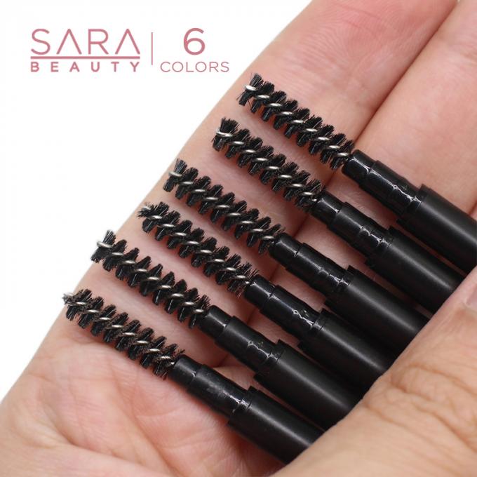 Crayon de sourcils à double tête imperméable à l'eau mince fonction garantie maquillage de sourcils beauté 4