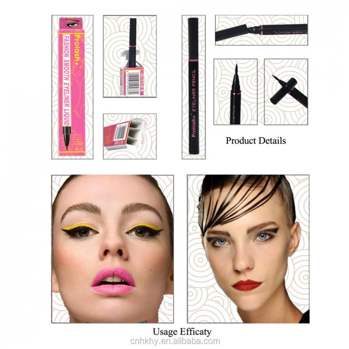 Eyeliner étanche Plume de maquillage pour yeux durable Ultra-fin clip Liquide Outil résistant à la sueur 3