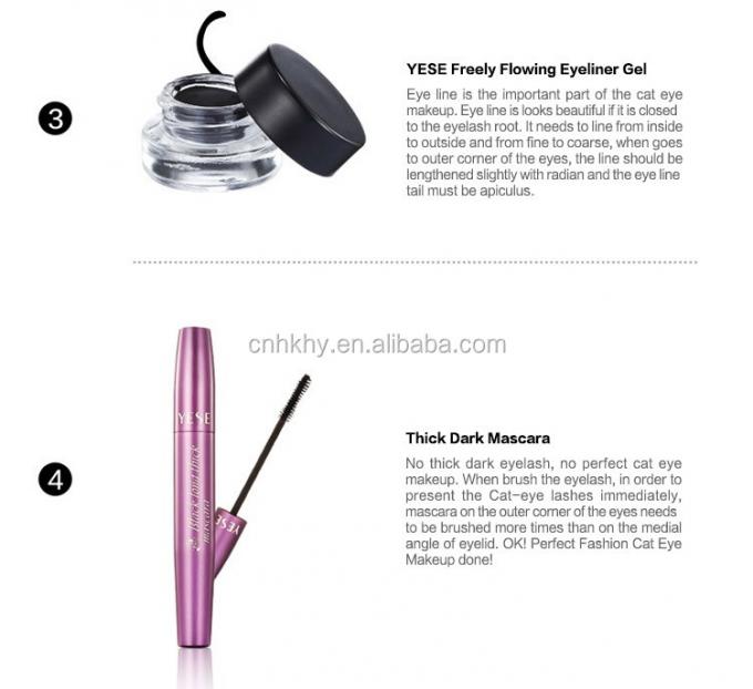 Eyeliner étanche Plume de maquillage pour yeux durable Ultra-fin clip Liquide Outil résistant à la sueur 7