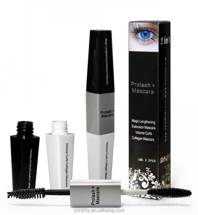 Mascara cosmétique OEM allongeant les cils Mascara en fibre pour des cils plus forts et plus longs 0