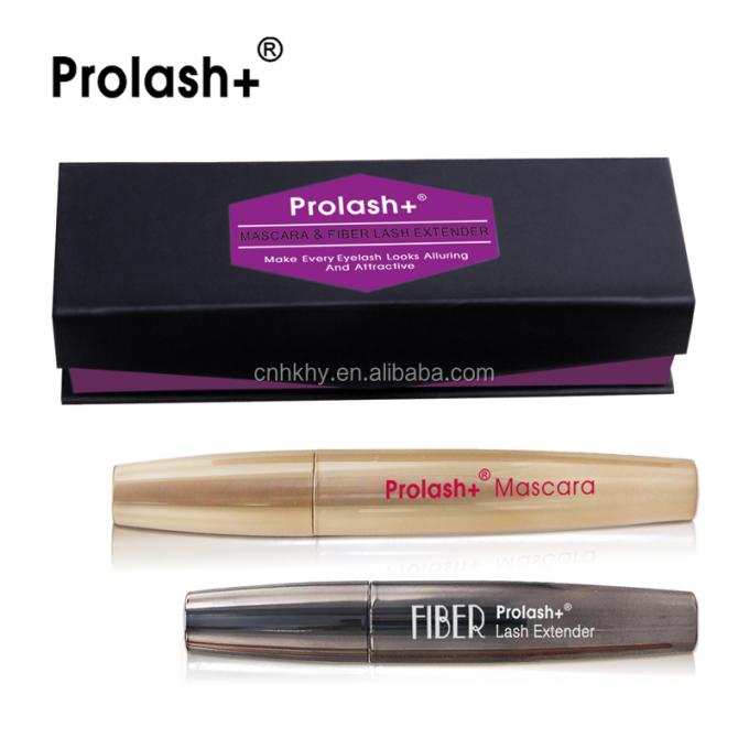 Prolash Mascara Fibre Lash Extender Semi-permanent étanche à l'eau Kit de prolongation de cils noirs 0