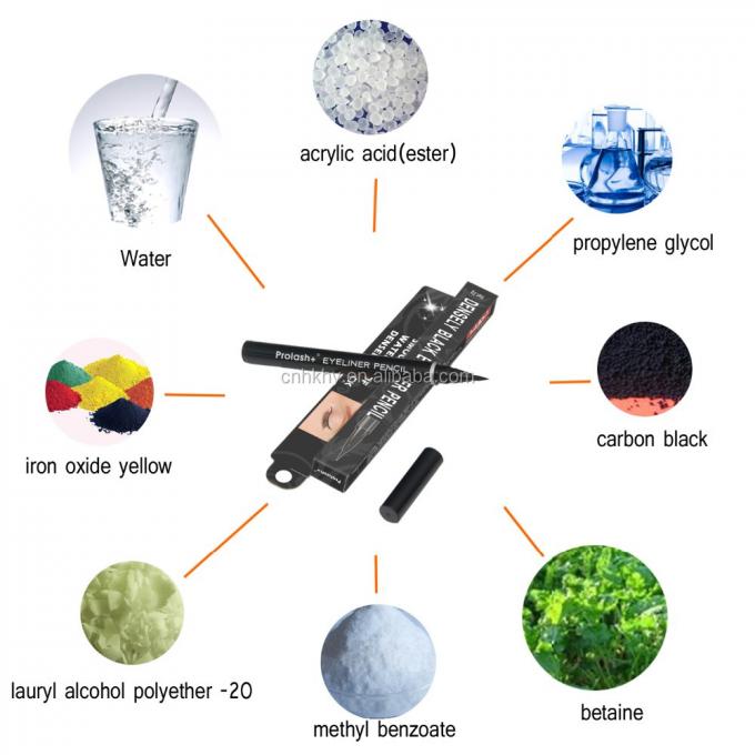 Ingrédient chimique Prolash Eyeliner Halal Liquid Eye Liner pour un effet durable 1