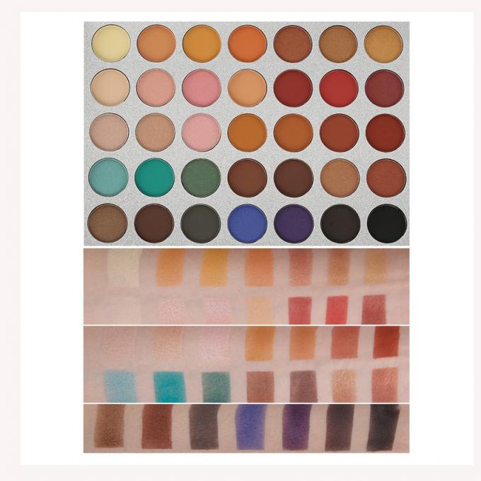Glitter métallique de couleur mixte palette d'ombres pour les yeux élégant satin mat ingrédient minéral 0
