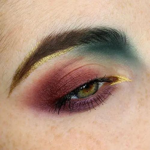 Glitter métallique de couleur mixte palette d'ombres pour les yeux élégant satin mat ingrédient minéral 3