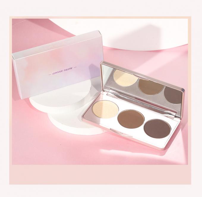 Glitter métallique de couleur mixte palette d'ombres pour les yeux élégant satin mat ingrédient minéral 5