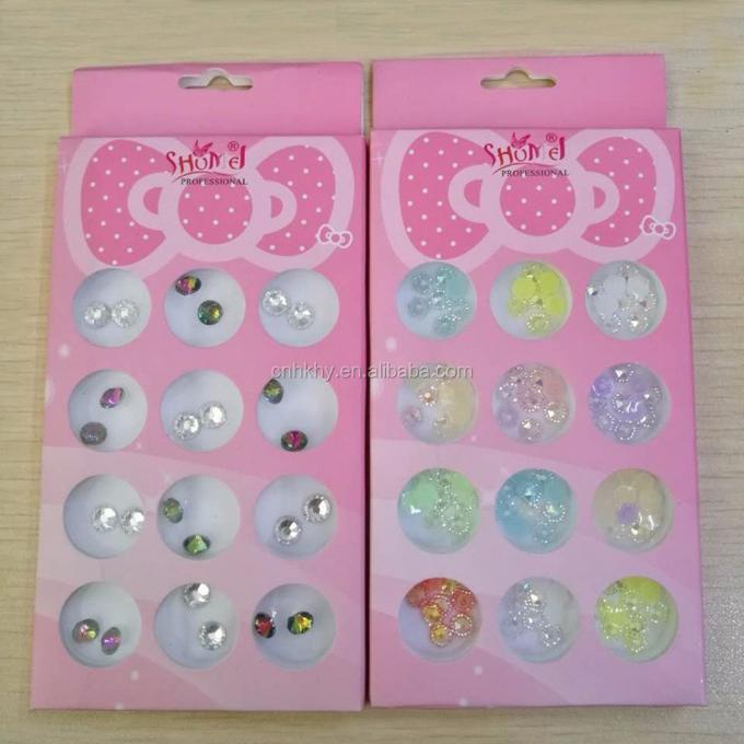 Rhinestones ongles L01 décoration de téléphone à dos plat pierres brillantes 3D pour outil de manucure 45g 6
