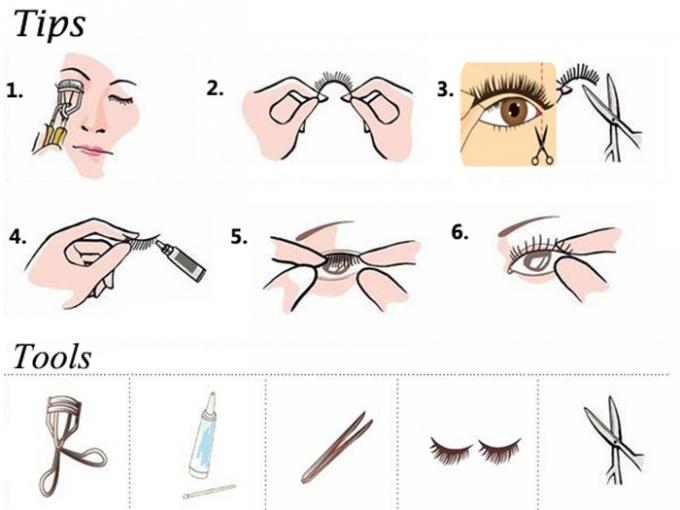 5 paires d'extensions de cheveux de couleur synthétique 6