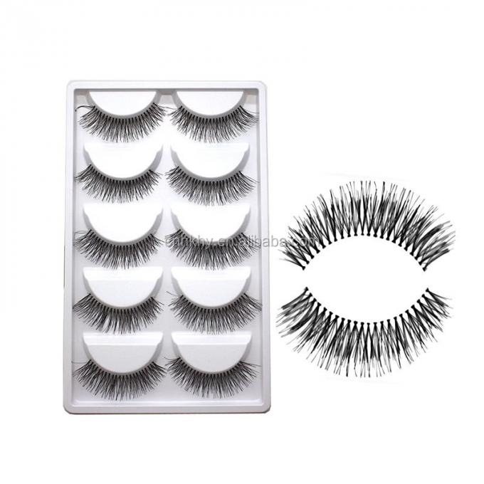 Améliorez votre jeu de maquillage avec 5 paires de faux cils A21 et un style naturel long 0