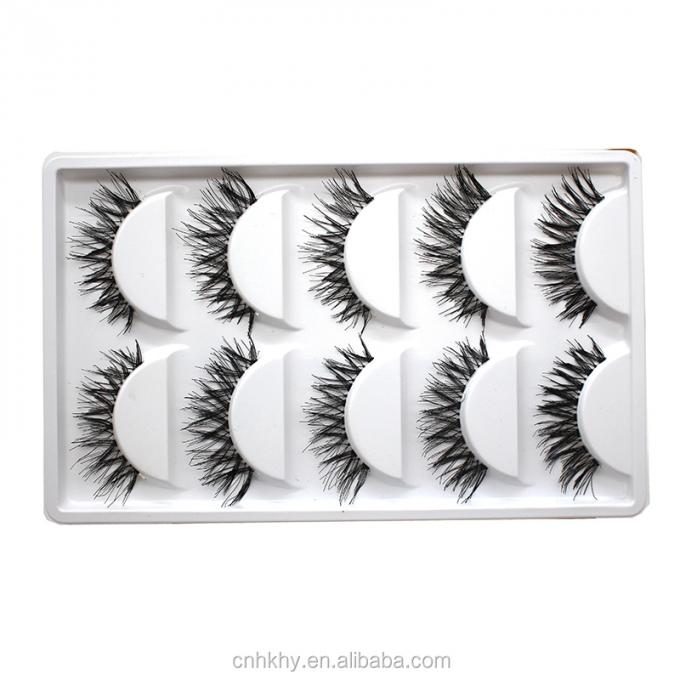 Faux type de cils autres faux cils extensions ensembles A20 pur fait à la main noir naturel 0